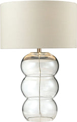28" Ring Lamp Pearlescent Glass Table Lamp