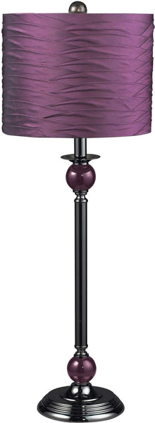 Carrington Purple Buffet Lamp In Black Nickel