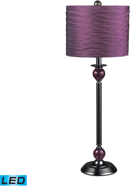 Carrington Purple Led Buffet Lamp In Black Nickel