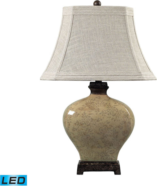Normandie Ceramic Led Table Lamp In Bronze