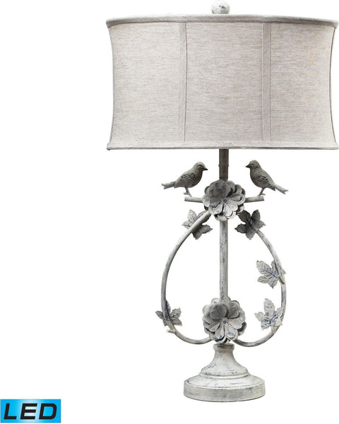Saint Louis Heights Led Table Lamp In Antique White