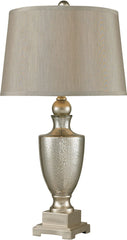 Antique Mercury Glass Table Lamps With Silver Accents - (Set of 2)