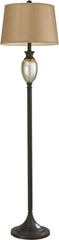 Caledon Antique Mercury Glass Floor Lamp With Bronze Accents
