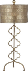 Metal Table Lamp In Gold Leaf