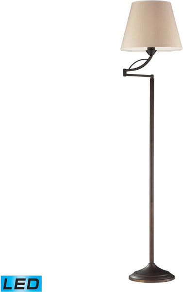 Elysburg 1 Light Led Floor Lamp In Aged Bronze