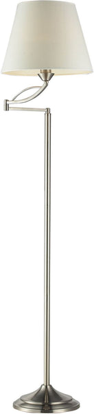 Elysburg 1 Light Floor Lamp In Satin Nickel