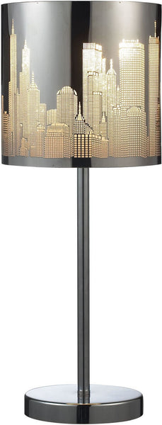 Skyline Table Lamp In Polished Stainless Steel