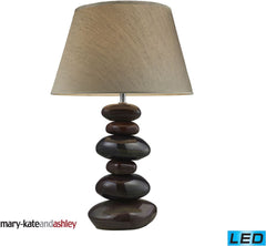 Mary-Kate and Ashley 23" Elemis Led Table Lamp In Natural Stone