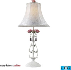 Mary-Kate and Ashley Rosavita Led Table Lamp In White and Pink