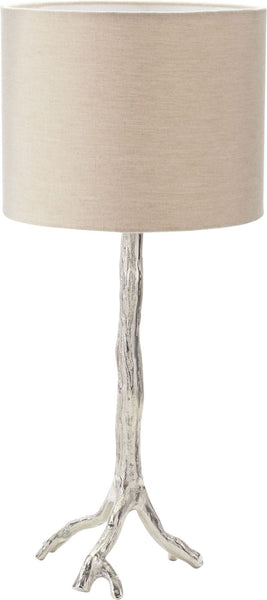 Tree Branch Table Lamp In Nickel