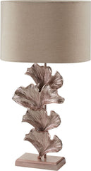Ginkgo Leaf Table Lamp In Rose Gold