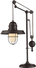 Farmhouse Table Lamp In Oiled Bronze