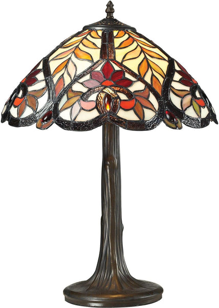 Brimford Tiffany Glass Table Lamp In Tiffany Bronze