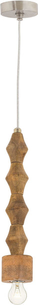 Wooden Spindle Pendant Lamp
