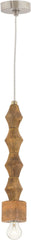 Wooden Spindle Pendant Lamp