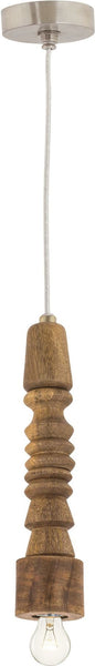 Wooden Spindle Pendant Lamp