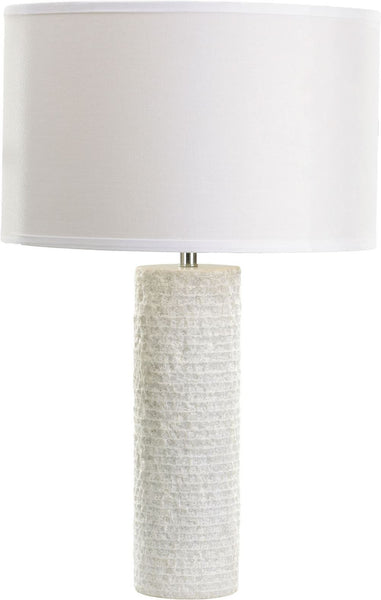 Rough Round Marble Table Lamp