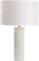 Rough Round Marble Table Lamp