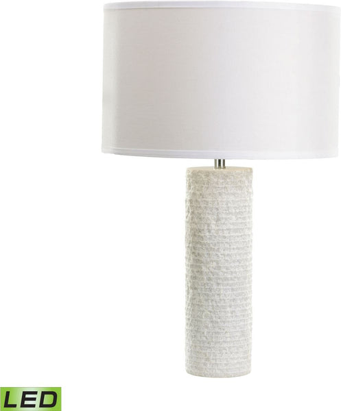 Rough Round Marble Led Table Lamp