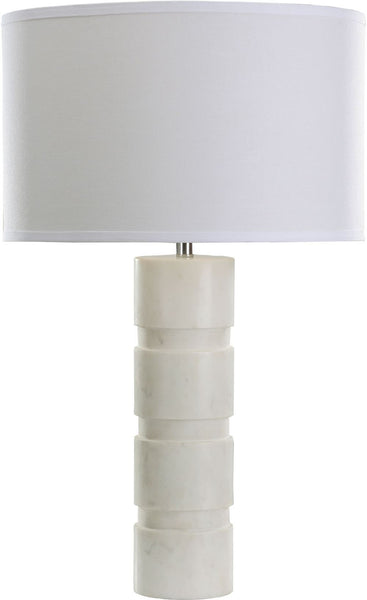 Round Stacked Marble Table Lamp