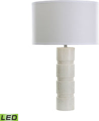 Round Stacked Marble Led Table Lamp