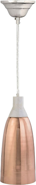 Copper and Marble Hanging Lamp