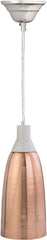 Copper and Marble Hanging Lamp