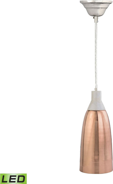 Copper and Marble Led Hanging Lamp