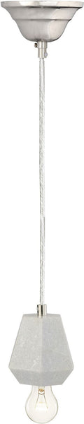 White Marble Hexagonal Hanging Lamp