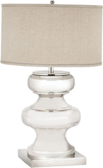 Massive Turned Brass Table Lamp