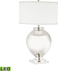 Massive Brass Globe Led Table Lamp