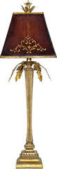 Draping Leaf Table Lamp In Gold Leaf