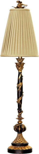 Dragonfly Table Lamp In Gold Leaf and Black
