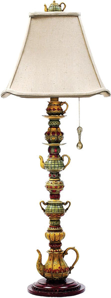 Tea Service Candlestick Lamp In Burwell Finish