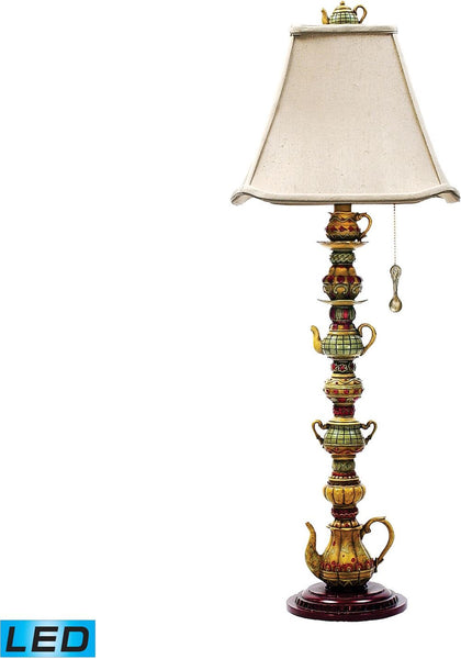 Tea Service Led Candlestick Lamp In Burwell Finish