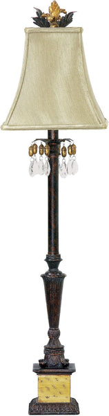Acorn Drop Table Lamp In Black and Gold