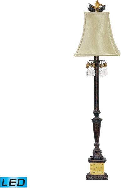 Acorn Drop Led Table Lamp In Black and Gold