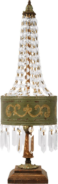 Eiffel Table Lamp In Parisian Moss