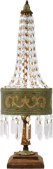 Eiffel Table Lamp In Parisian Moss