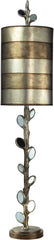 Amhert Buffet Lamp With Mirror Inlay and Hand Painted Shade