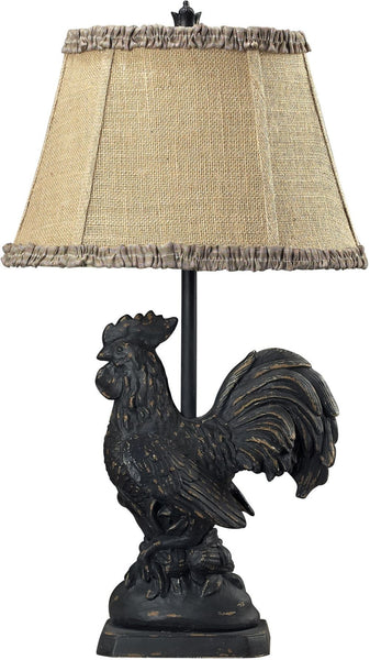 Braysford Rooster Table Lamp In Black