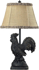 Braysford Rooster Table Lamp In Black