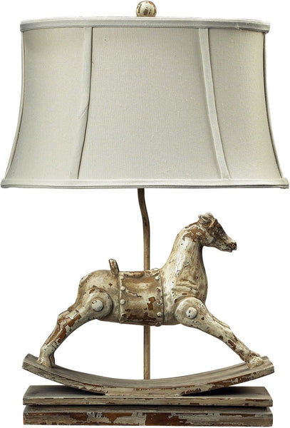 Carnavale Rocking Horse Table Lamp In Clancey Court Finish