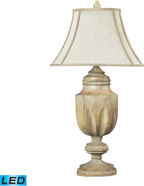 Lone Oak Bleached Wood Led Table Lamp