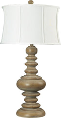 Moniac Bleached Wood Table Lamp