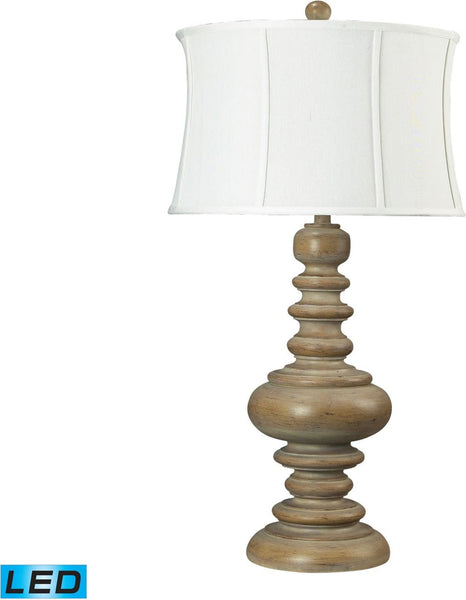Moniac Bleached Wood Led Table Lamp