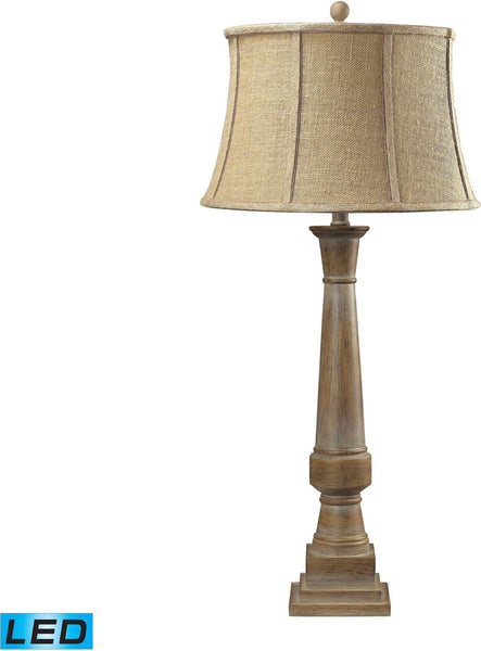 Lyerly Bleached Wood Led Table Lamp