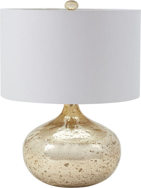 Antique Mercury Glass Table Lamp In Gold
