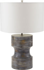 Dumbell Table Lamp In Grey