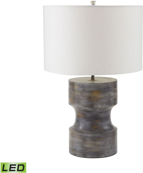Dumbell Led Table Lamp In Grey